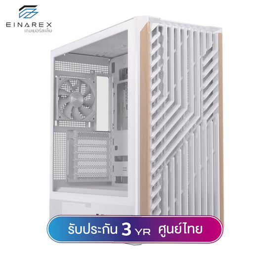 เคสคอมพิวเตอร์ Einarex Pulse P800 Core Wooden Design Airflow ATX Gaming Case with PWM Fan รับประกัน 3 ปี