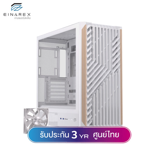 เคสคอมพิวเตอร์ Einarex Pulse P800 Core Wooden Design Airflow ATX Gaming Case with PWM Fan รับประกัน 3 ปี