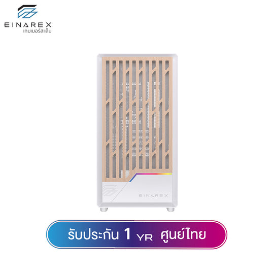 เคสคอมพิวเตอร์ Einarex PM400 Core Wooden Design Airflow MATX Gaming Case with PWM Fan รับประกัน 1 ปี