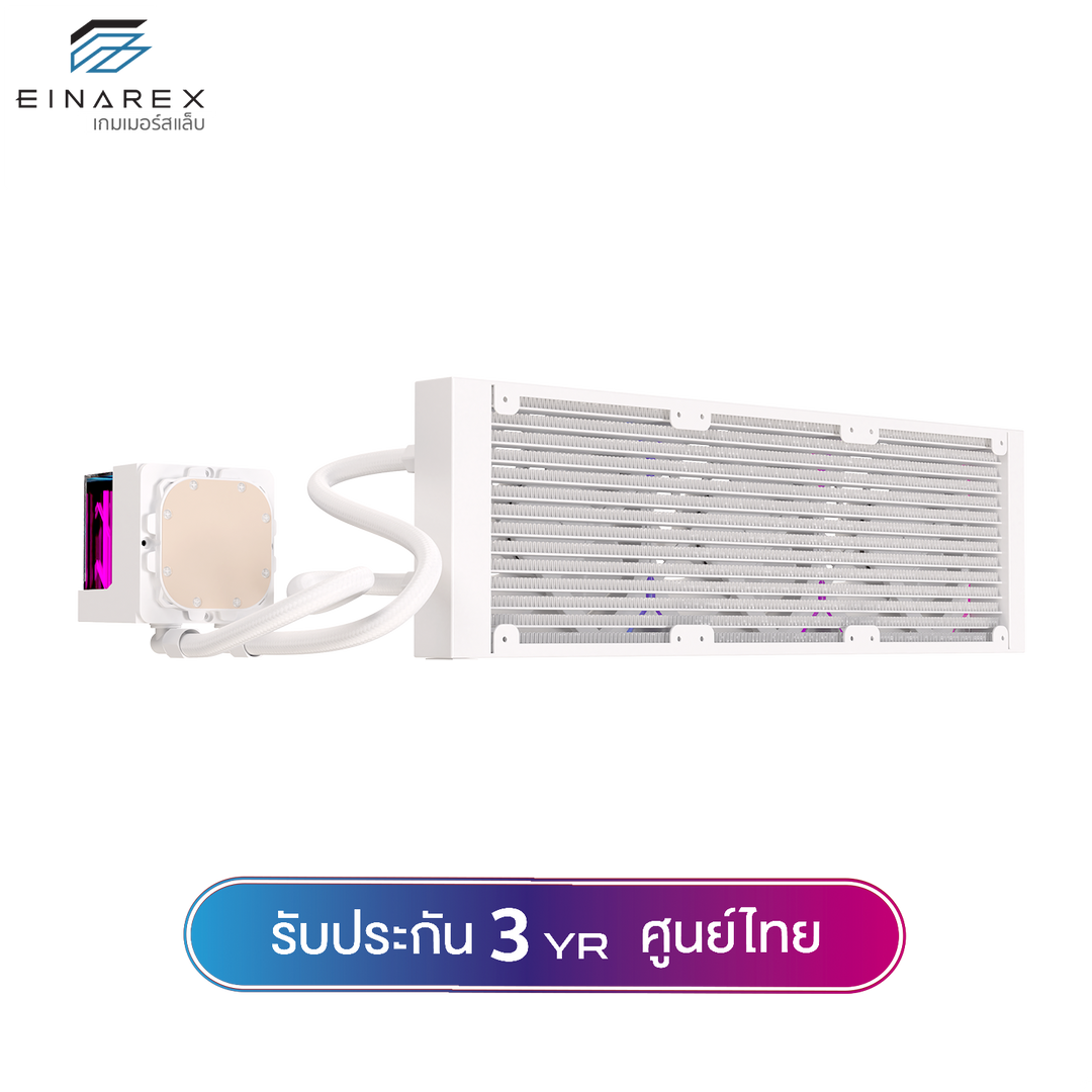 ชุดน้ำระบบปิด Einarex VERTEX 240 (TDP280W) / 360 (TDP 320W) Black / White ARGB Liquid Cooler รับประกัน 3 ปี