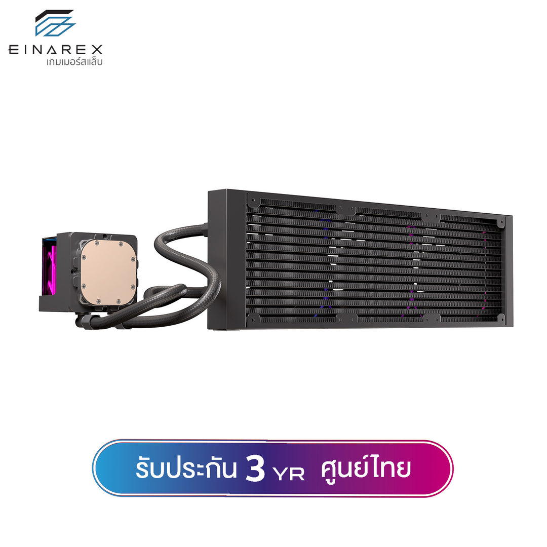 ชุดน้ำระบบปิด Einarex VERTEX 240 (TDP280W) / 360 (TDP 320W) Black / White ARGB Liquid Cooler รับประกัน 3 ปี