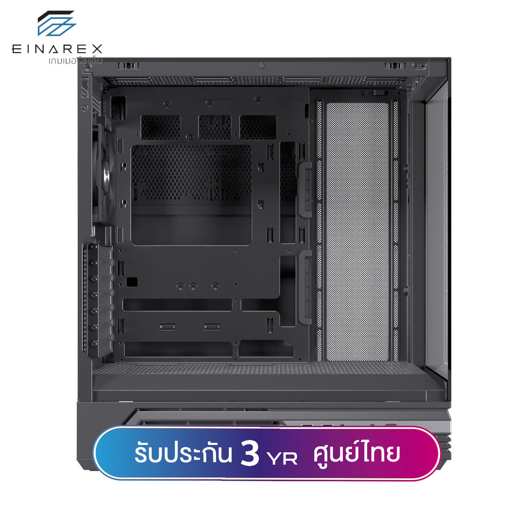 เคสคอมพิวเตอร์ Einarex Prisma S800 Core Refraction Design Airflow ATX Gaming Case with PWM Fan รับประกัน 3 ปี