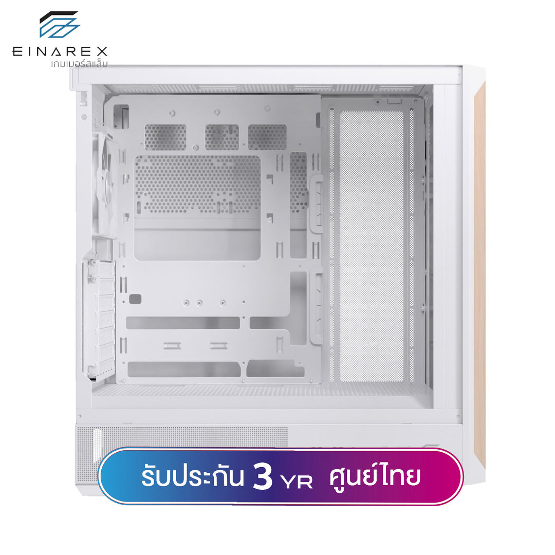 เคสคอมพิวเตอร์ Einarex Pulse P800 Core Wooden Design Airflow ATX Gaming Case with PWM Fan รับประกัน 3 ปี