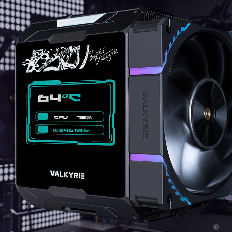 ซีพียูคูลเลอร์ Valkyrie DX140 TDP 300W IPS Screen ARGB CPU Cooler รับประกัน 3 ปี