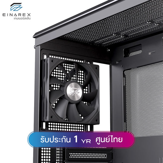 เคสคอมพิวเตอร์ Einarex PM400 Core Wooden Design Airflow MATX Gaming Case with PWM Fan รับประกัน 1 ปี