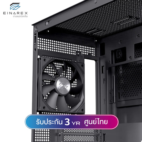 เคสคอมพิวเตอร์ Einarex Prisma S800 Core Refraction Design Airflow ATX Gaming Case with PWM Fan รับประกัน 3 ปี