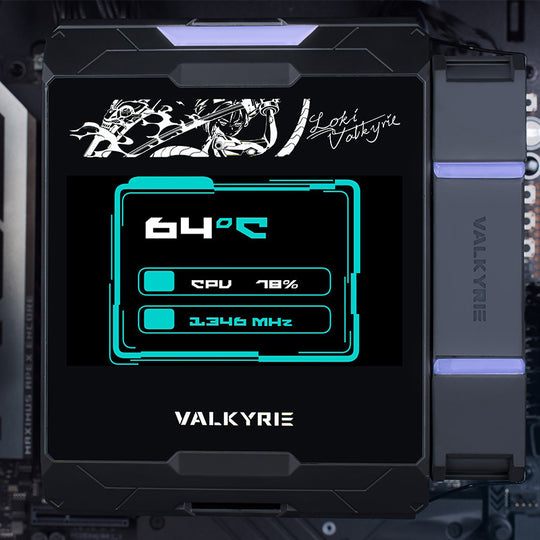 ซีพียูคูลเลอร์ Valkyrie DX140 TDP 300W IPS Screen ARGB CPU Cooler รับประกัน 3 ปี