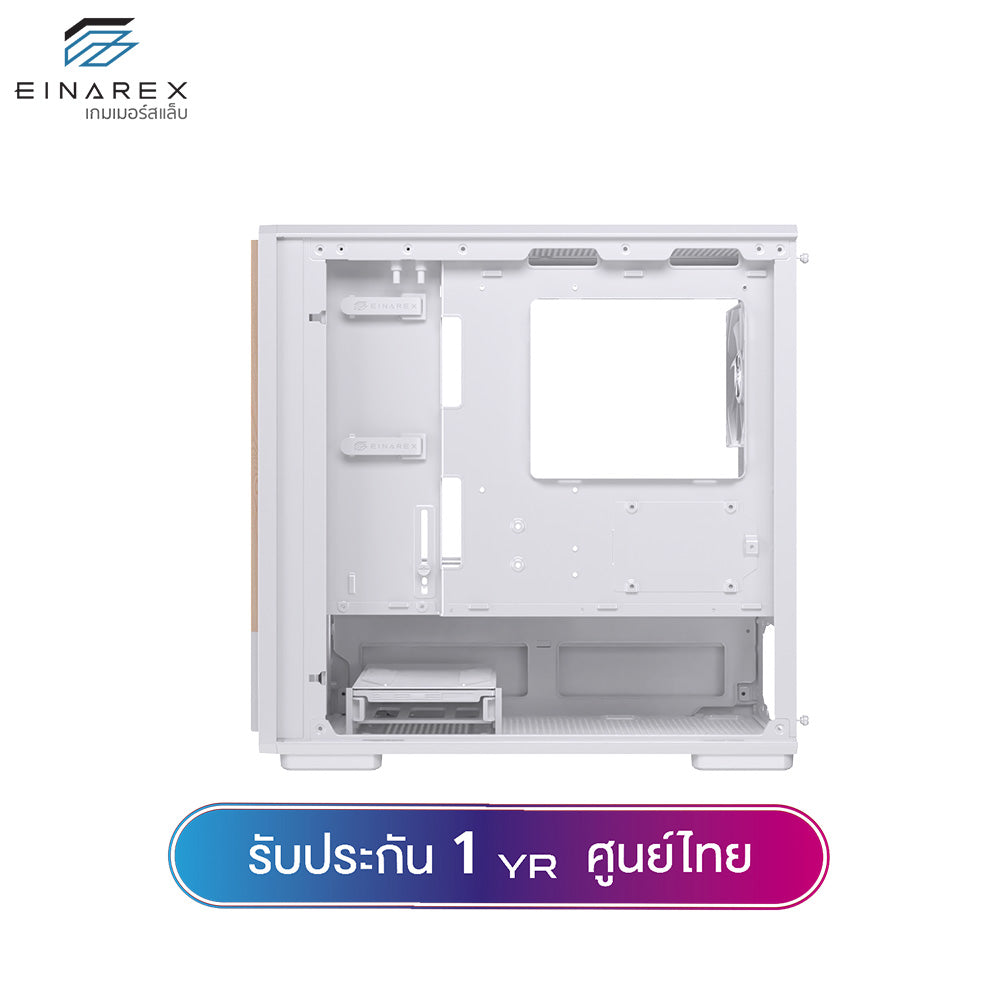 เคสคอมพิวเตอร์ Einarex PM400 Core Wooden Design Airflow MATX Gaming Case with PWM Fan รับประกัน 1 ปี