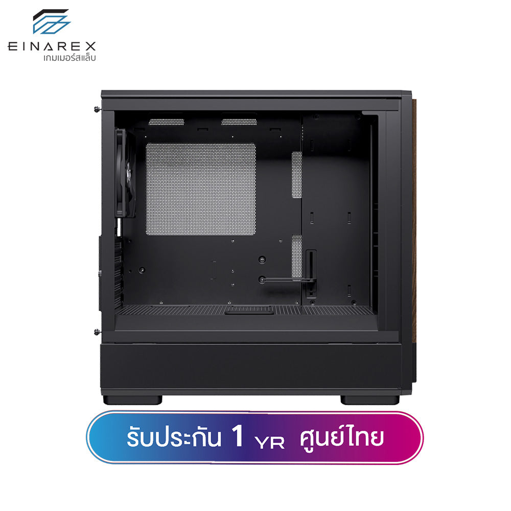 เคสคอมพิวเตอร์ Einarex PM400 Core Wooden Design Airflow MATX Gaming Case with PWM Fan รับประกัน 1 ปี