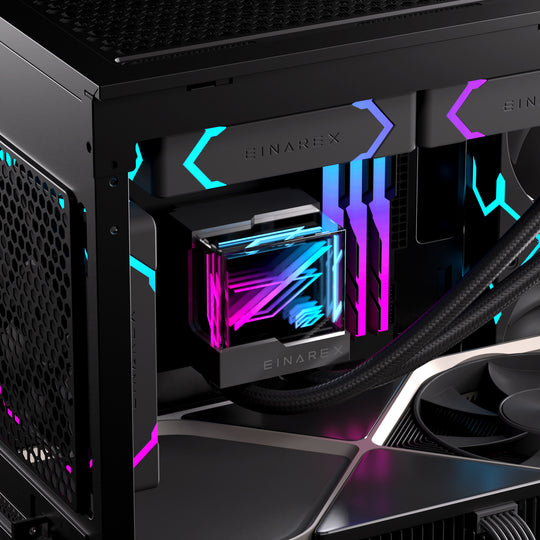 ชุดน้ำระบบปิด Einarex VERTEX 240 (TDP280W) / 360 (TDP 320W) Black / White ARGB Liquid Cooler รับประกัน 3 ปี
