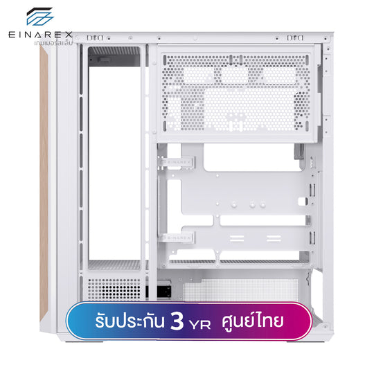 เคสคอมพิวเตอร์ Einarex Pulse P800 Core Wooden Design Airflow ATX Gaming Case with PWM Fan รับประกัน 3 ปี