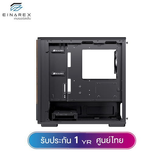 เคสคอมพิวเตอร์ Einarex PM400 Core Wooden Design Airflow MATX Gaming Case with PWM Fan รับประกัน 1 ปี