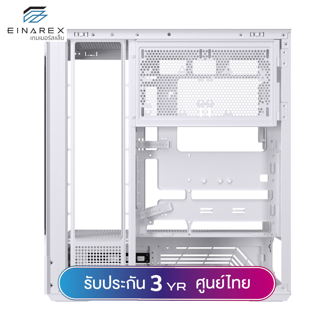 เคสคอมพิวเตอร์ Einarex Prisma S800 Core Refraction Design Airflow ATX Gaming Case with PWM Fan รับประกัน 3 ปี