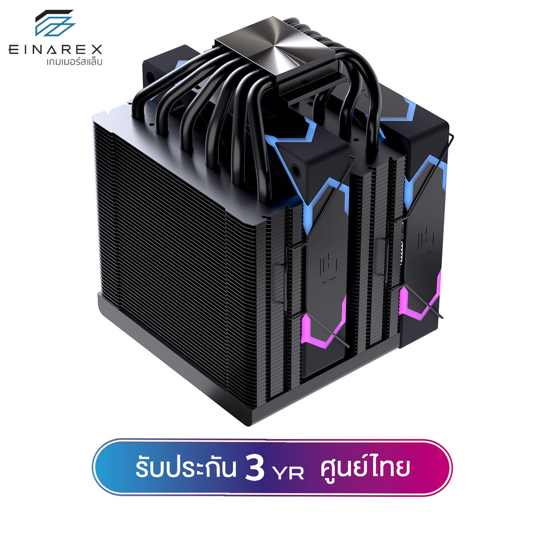 ซีพียูคูลเลอร์ Einarex VENTUS V100 4HP / V300 6HP Air Cooler รับประกัน 3 ปี