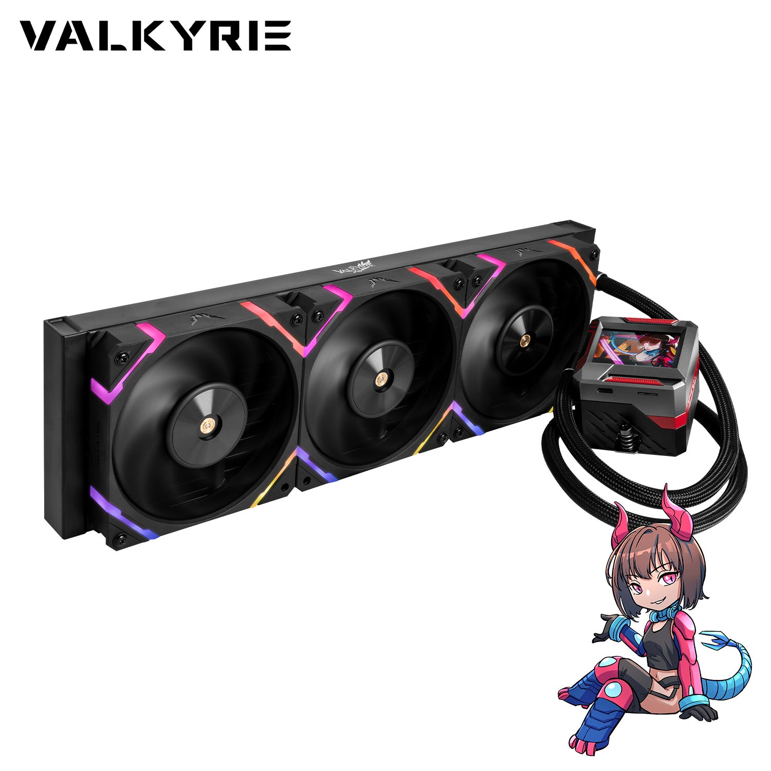 Valkyrie E360 RGB 簡易水冷 液晶つき 未開封 VALKYRIE E360 ARGB AIO Liquid CPU Cooler 360mm Radiator | eBay