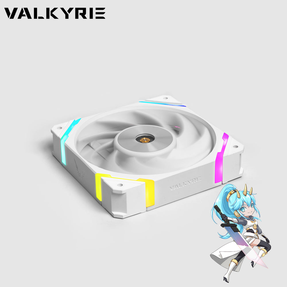 Valkyrie X12 White S-RGB 12cm Cooling Fan 80CFM 3.14mmH2O