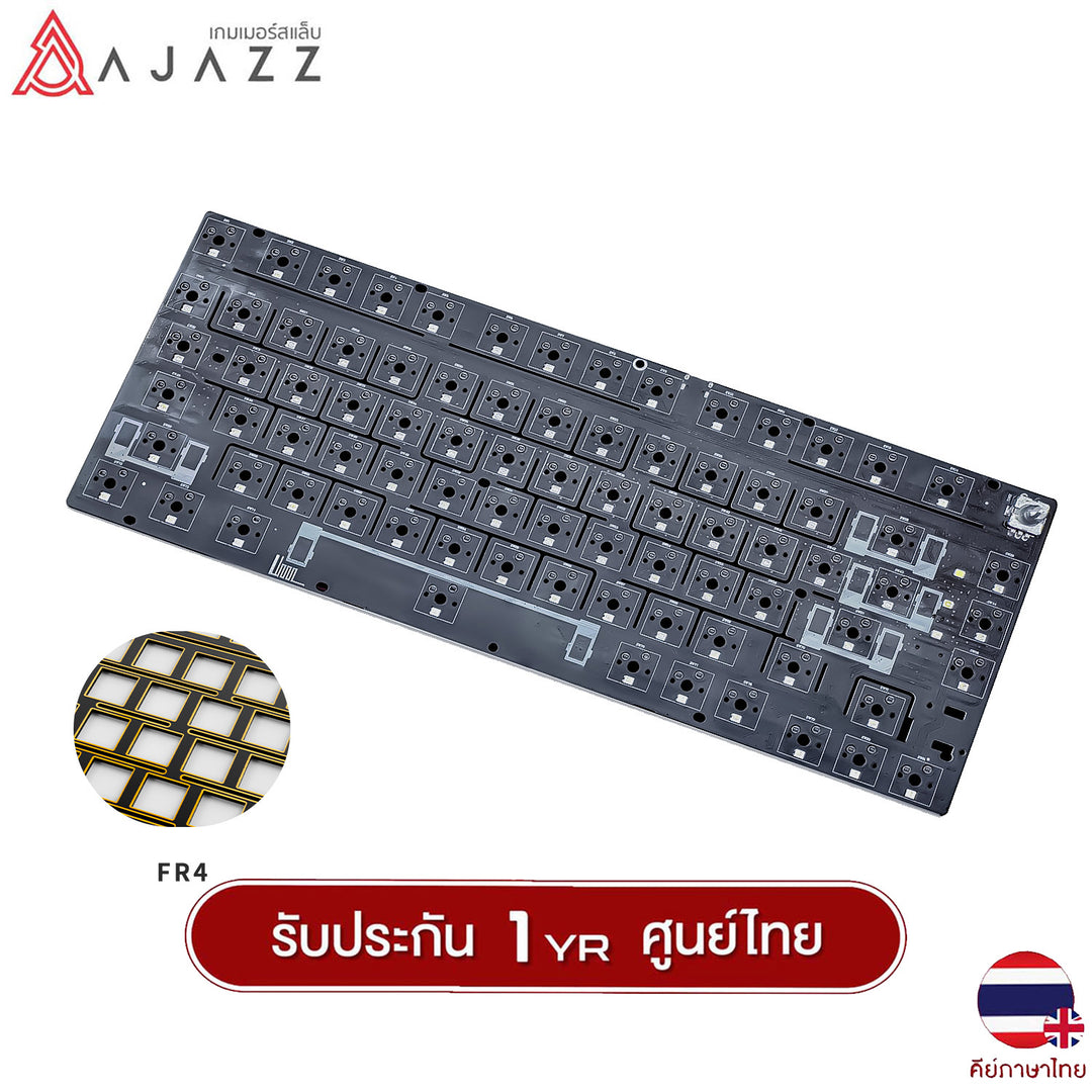 AJAZZ AK820Max LCD ENIG FR4 Cherry Profile RGB Tri-Mod Gasket Mechanical Keyboard
