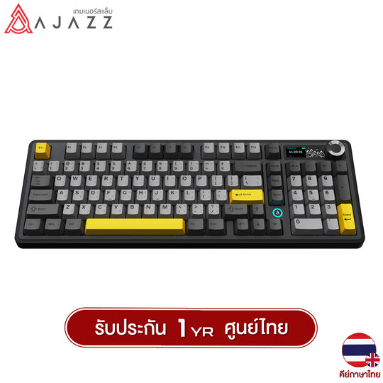 คีย์บอร์ดเกมมิ่ง Ajazz AK980 V2 10,000mAh Tri-Mod Gasket Mechanical Keyboard รับประกัน 1 ปี
