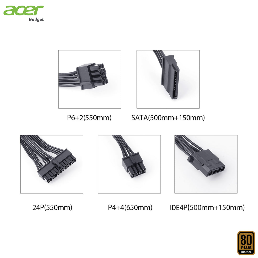 Power Supply (อุปกรณ์จ่ายไฟ) Acer eMachine 80+ DC-DC Full Mod