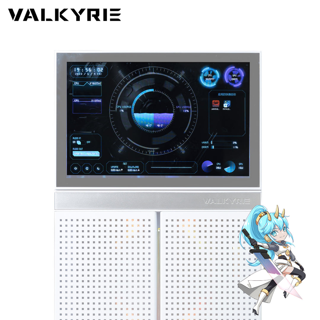 Valkyrie VK02 Delux SUB-SCREEN Computer Case White – Gamers Lab TH