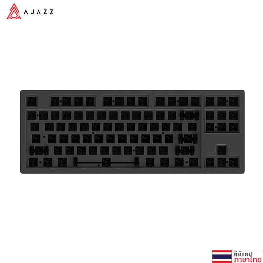 Ajazz AKC087 Steel-Stacked Body Frame Mechanical Keyboard Berry Yellow Switch