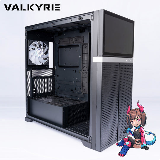 Valkyrie VK02 Delux SUB-SCREEN Computer CaseBLACK