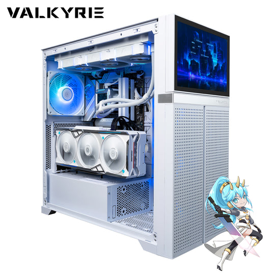Valkyrie VK02 Delux SUB-SCREEN Computer Case White