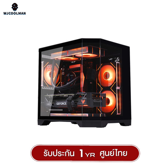 WJCOOLMAN Dreamer Mini Panorama M-ATX Tempered Glass Gaming Case (No Fan)