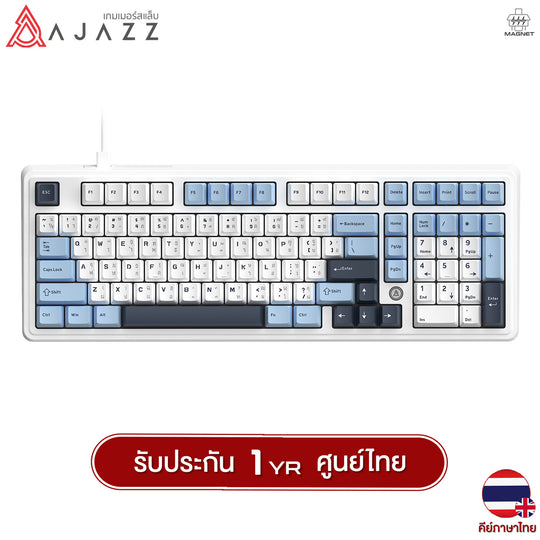 คีย์บอร์ดเกมมิ่ง Ajazz AK980 Max HE Wired 8K 0.125ms RGB Magnetic Mechanical Keyboard รับประกัน 1 ปี