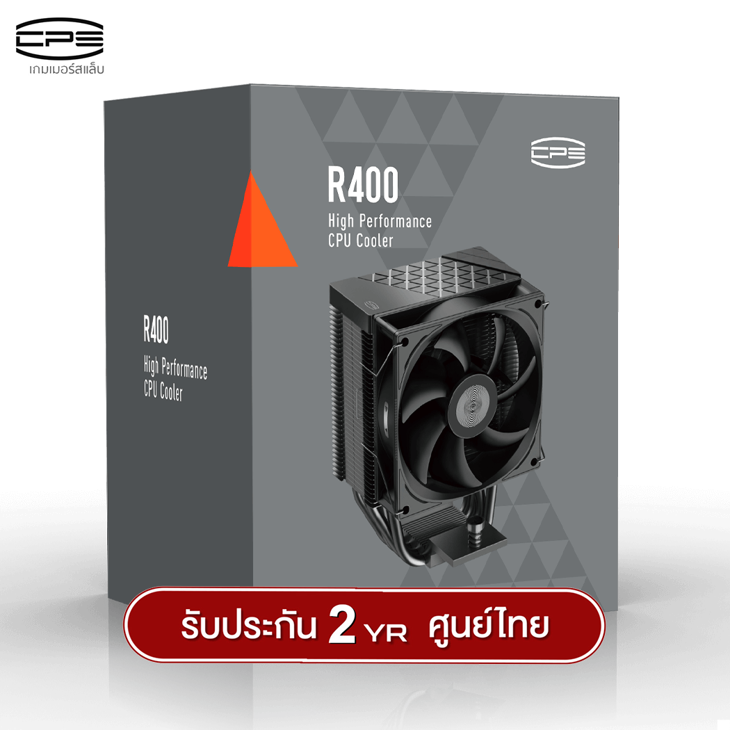ซีพียูคูลเลอร์ CPS R400 4 Heatpipe Intel&AMD Support Compact Air Cooler รับประกัน 2 ปี