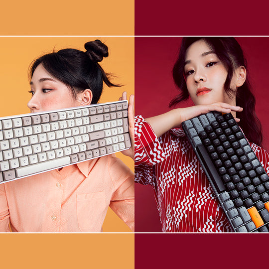 คีย์บอร์ดเกมมิ่ง DarkFlash GD100 Dual-Mod(Wired+2.4) Mechanical Keyboard Yellow Switch รับประกัน 2 ปี