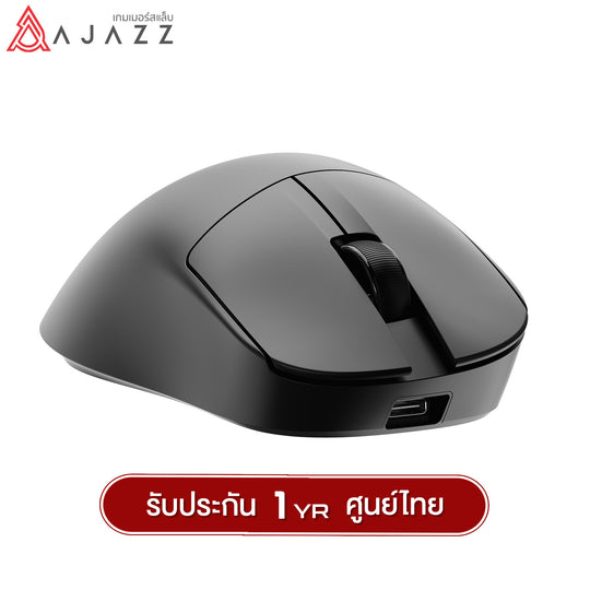 เมาส์เกมมิ่ง Ajazz AJ179 V2 Asymmetric Design Tri-Mod (Wired+2.4G+BT) PAW3311 Chipset Wireless Mouse รับประกัน 1 ปี