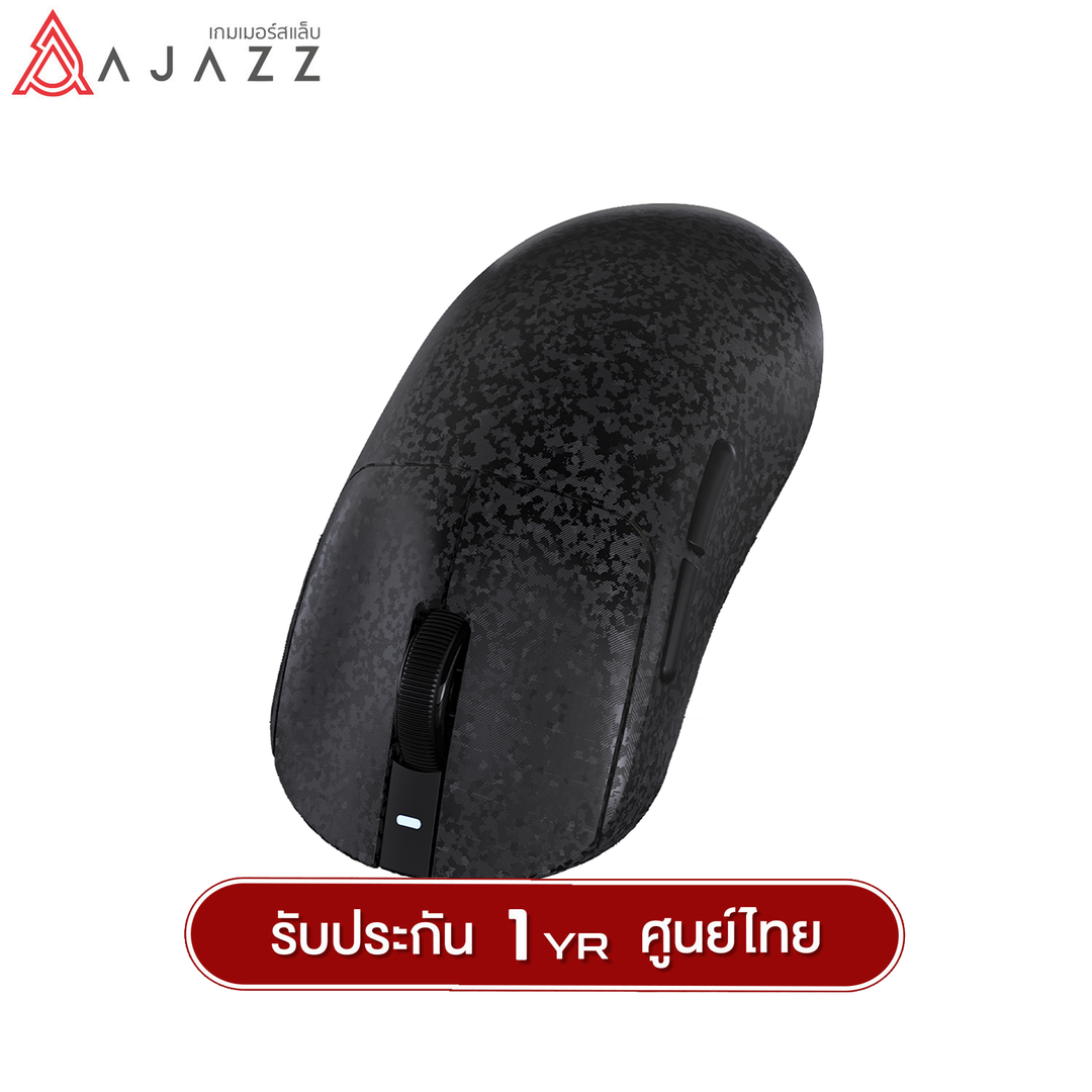 เมาส์เกมมิ่ง Ajazz AJ199 Carbon Tri-Mod(Wired+2.4G+BT) PAW3311 Chipset Wireless Mouse รับประกัน 1 ปี