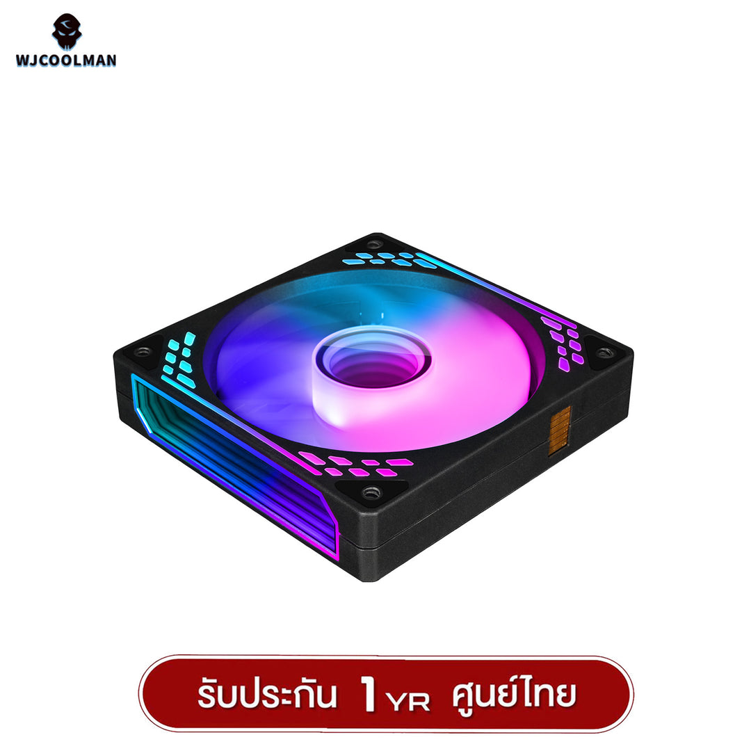พัดลมระบายความร้อน WJCOOLMAN PathFinder Magnetic Stacking ARGB Block Fan รับประกัน 1 ปี