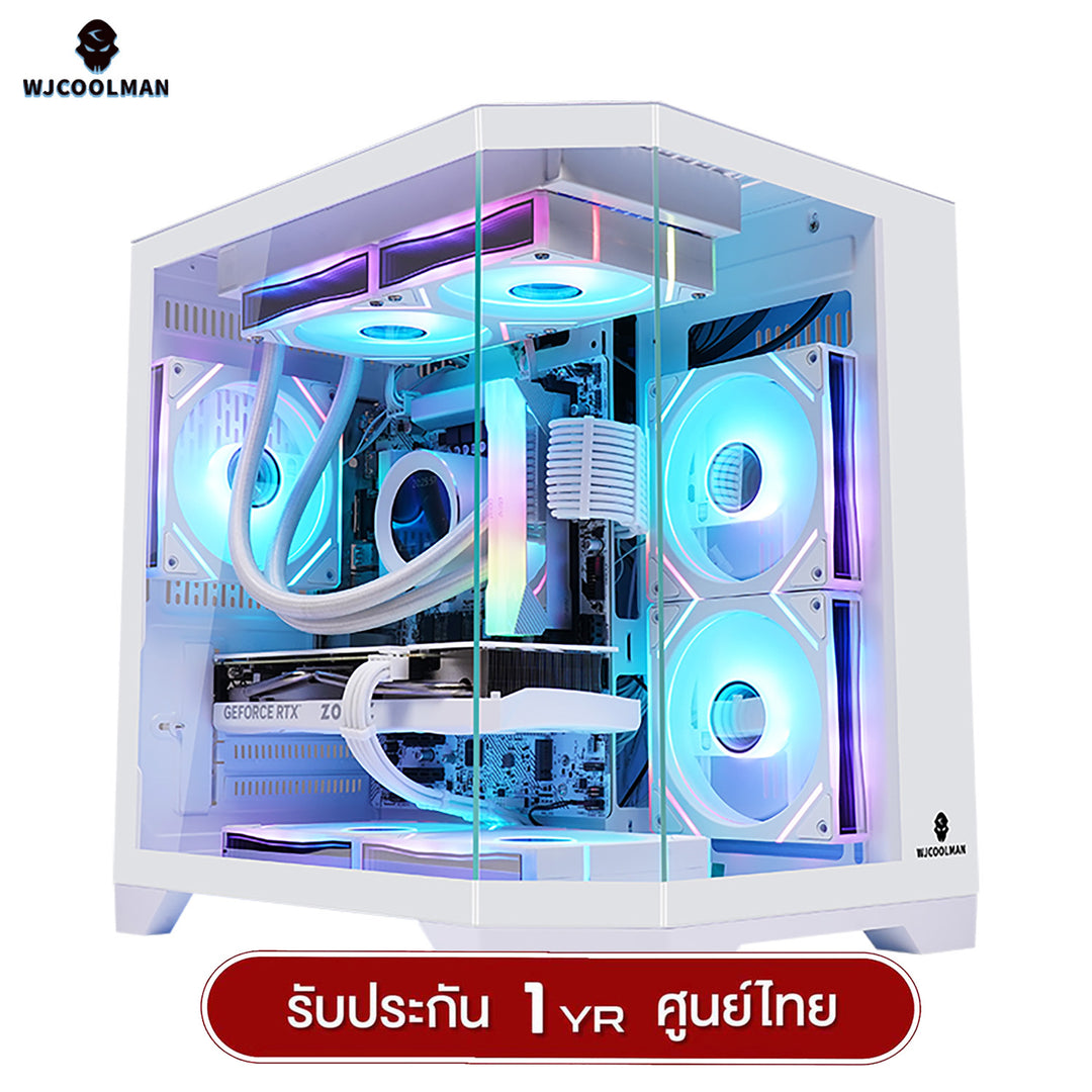 WJCOOLMAN DREAMER M-ATX Tempered Glass Gaming Case (No Fan)