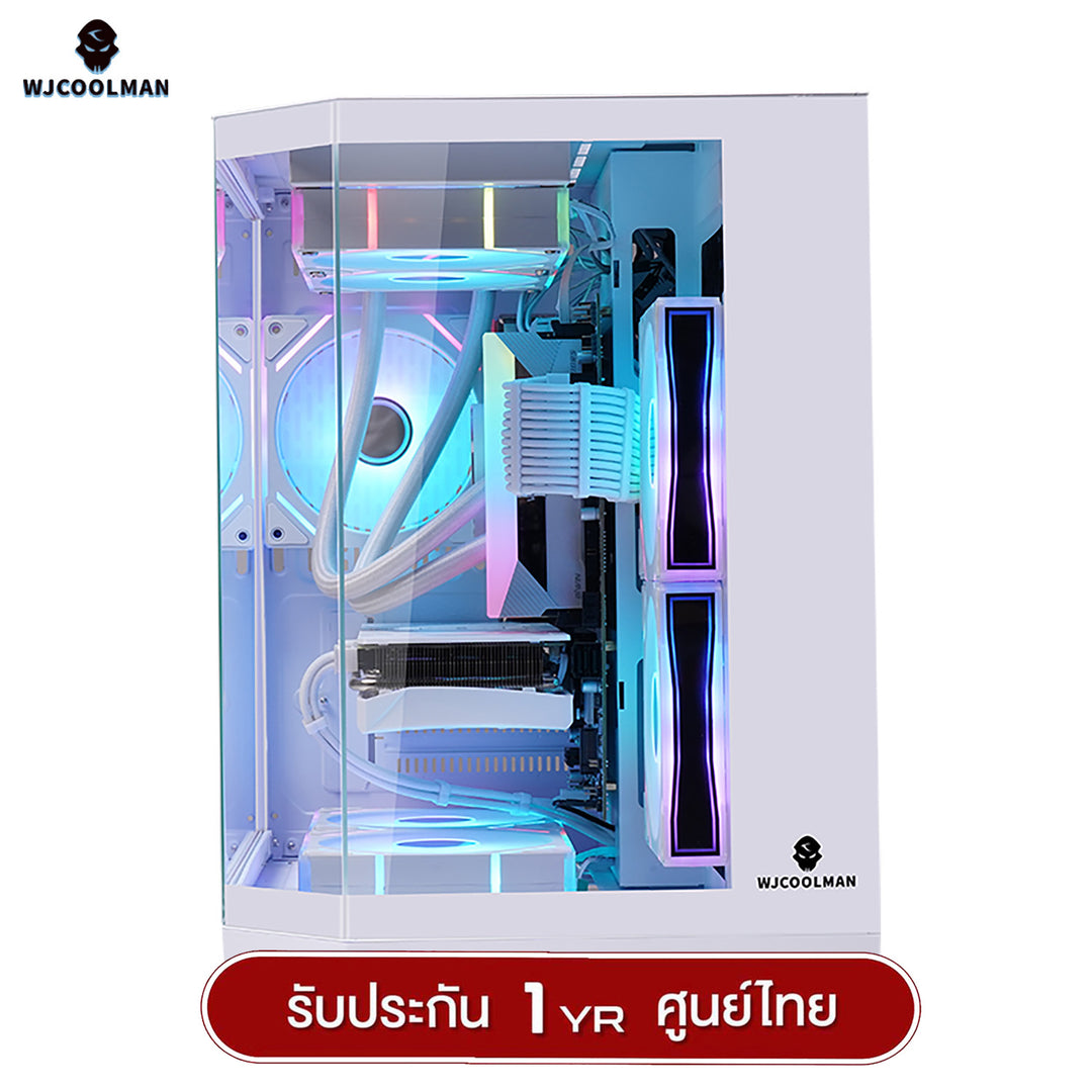 WJCOOLMAN Dreamer Mini Panorama M-ATX Tempered Glass Gaming Case (No Fan)