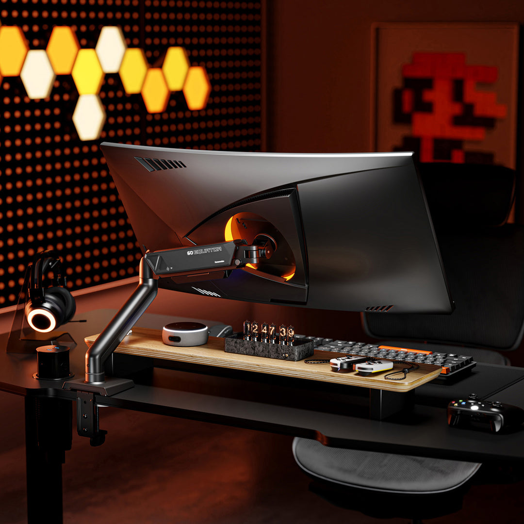 ขาตั้งจอมอนิเตอร์ Humanmotion T6-1 Mecha Single 9kg Monitor Arm | สำหรับจอ 17-32 นิ้ว รับประกัน 3 ปี