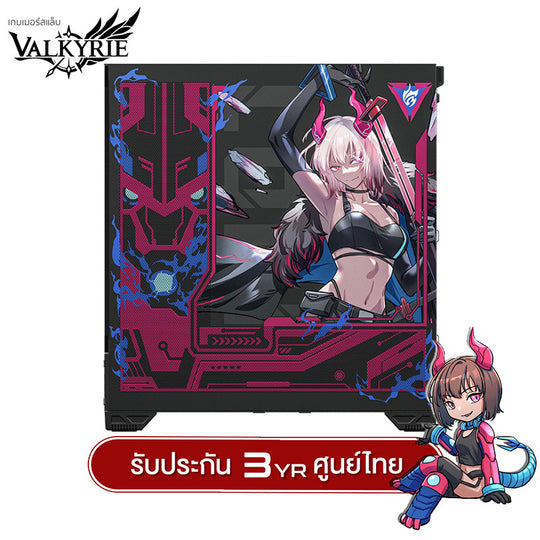 เคสคอมพิวเเตอร์ VK03 IPS Display Screen Panorama Tempered Glass ATX/BackSlotATX Gaming Case รับประกัน 3 ปี