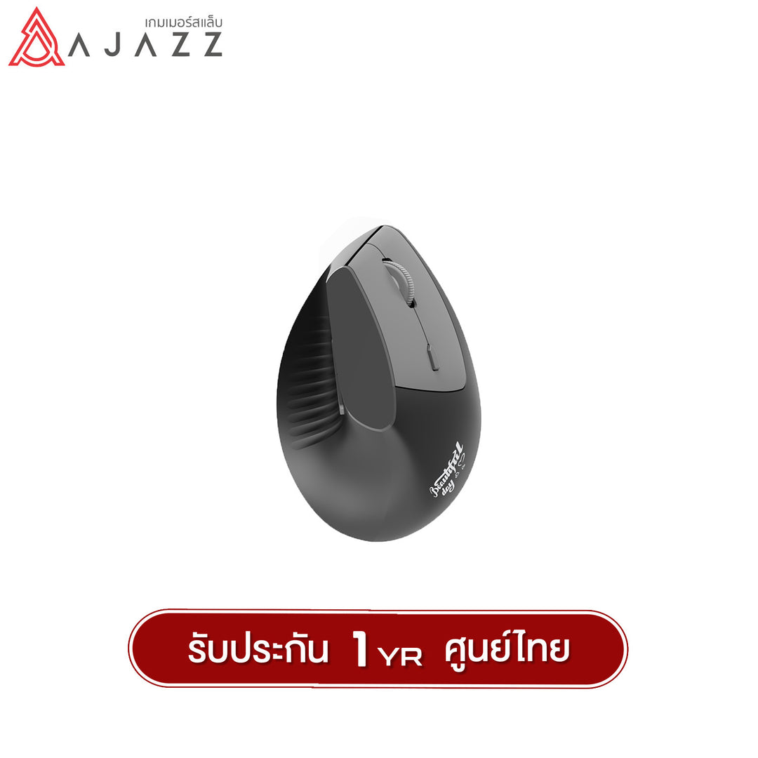 เมาส์เพื่อสุขภาพ Ajazz i300 Ergonomic Dual-Mod(2.4G+Bluetooth) Wireless Mouse รับประกัน 1 ปี