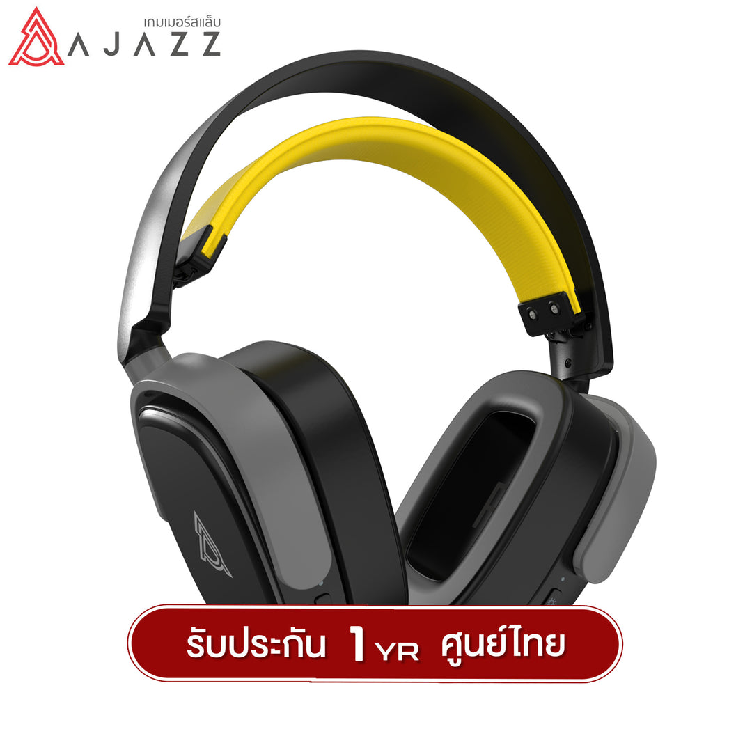 หูฟังเกมมิ่ง Ajazz AHM09 Max 1050mAh Tri-Mod(AUX+2.4G+BT) Wireless Headphone รับประกัน 1 ปี