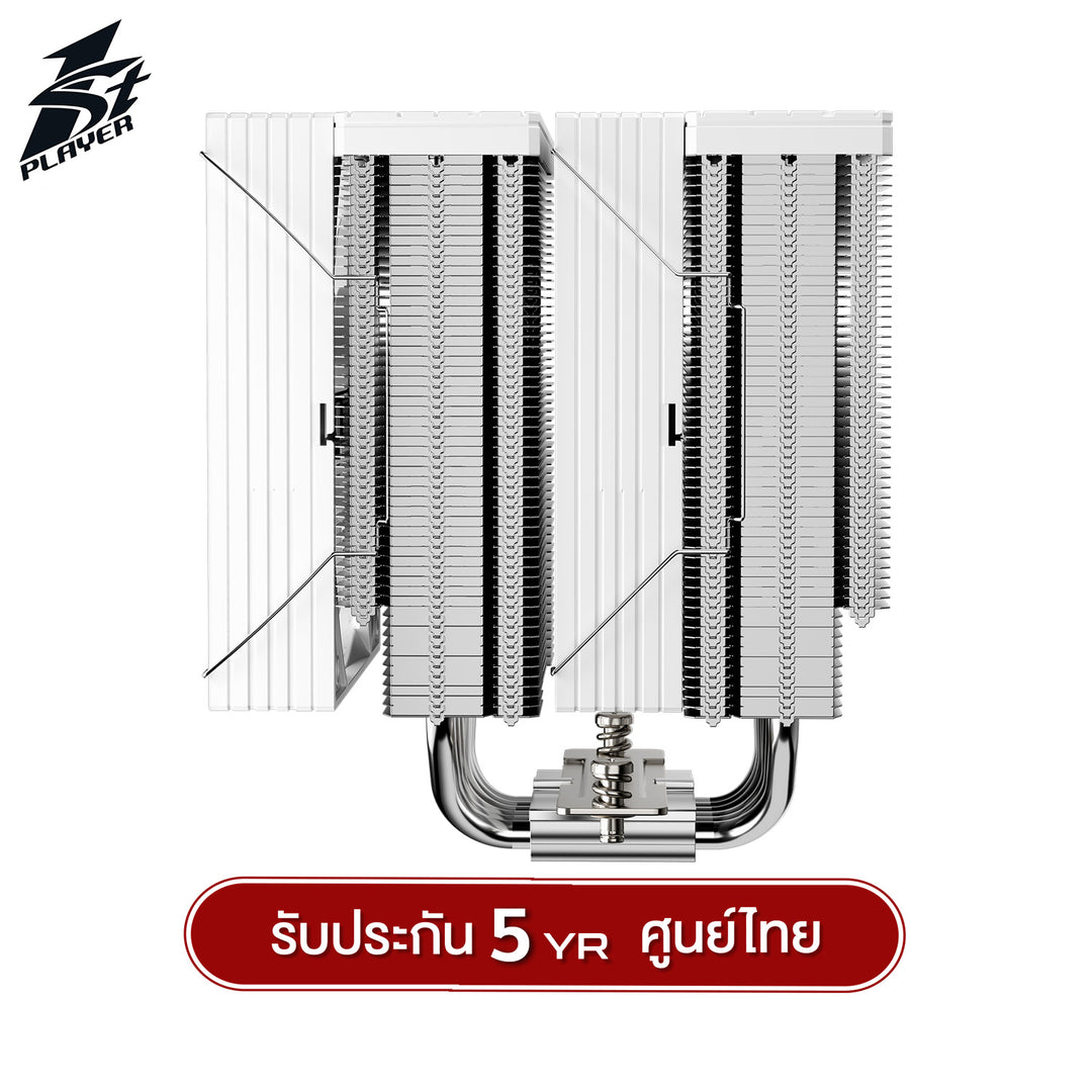 ซีพียูคูลเลอร์ 1st Player CY12-D Series (TDP275W) Black / White Air CPU Cooler รับประกัน 5 ปี