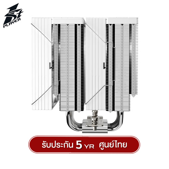 ซีพียูคูลเลอร์ 1st Player CY12-D Series (TDP275W) Black / White Air CPU Cooler รับประกัน 5 ปี