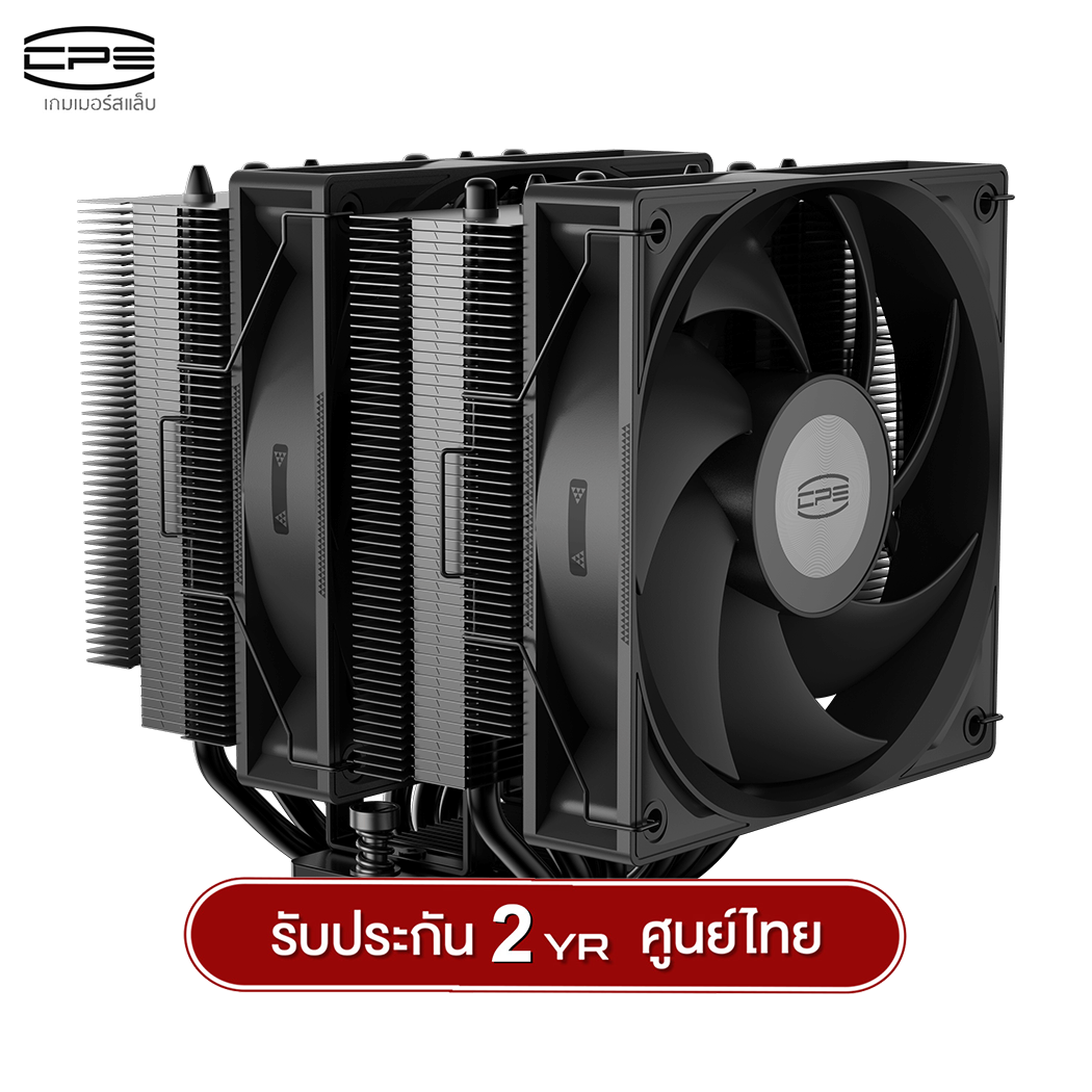 ซีพียูคูลเลอร์ CPS RT620 Pro TDP 265W 6 Heatpipe Dual Tower Air Cooler รับประกัน 2 ปี