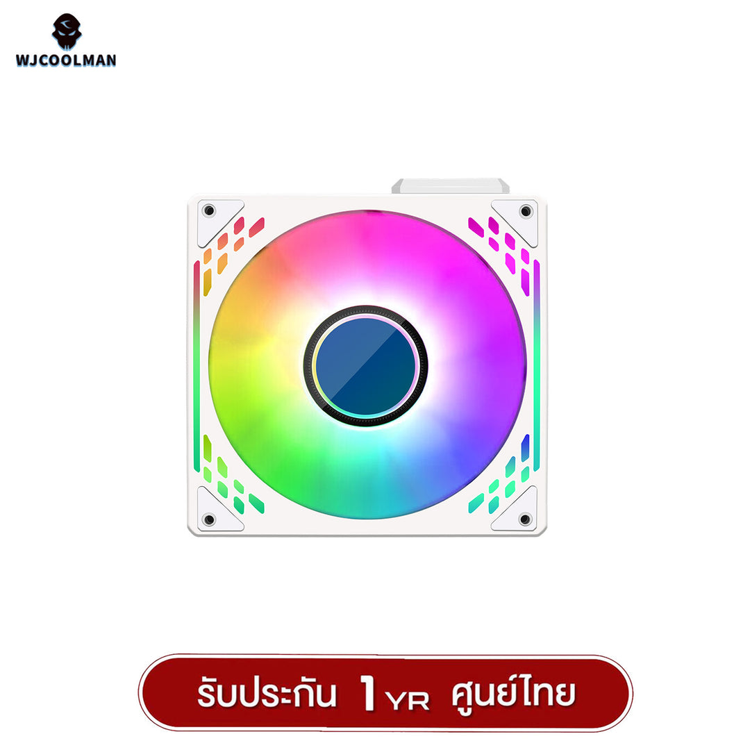 พัดลมระบายความร้อน WJCOOLMAN PathFinder Magnetic Stacking ARGB Block Fan รับประกัน 1 ปี