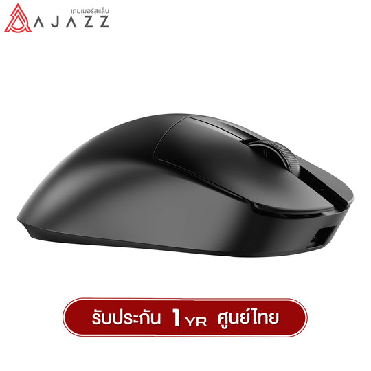 เมาส์เกมมิ่ง Ajazz AJ179 V2 Asymmetric Design Tri-Mod (Wired+2.4G+BT) PAW3311 Chipset Wireless Mouse รับประกัน 1 ปี