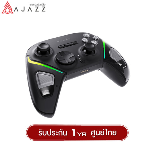 จอยเกมมิ่ง Ajazz GP100 / GP100SET Tri-Mod RGB Wireless Charging JoyStick รับประกัน 1 ปี