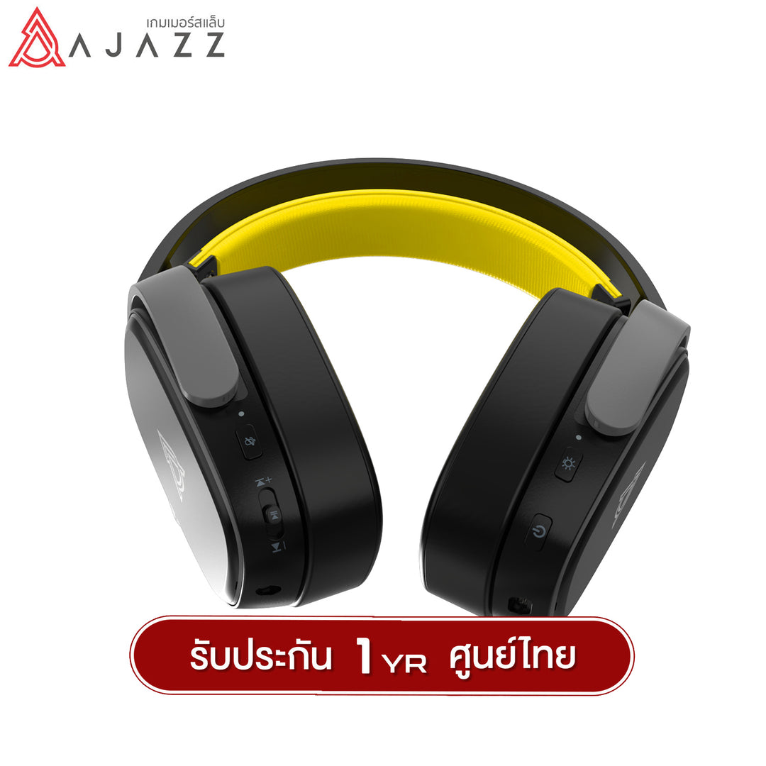 หูฟังเกมมิ่ง Ajazz AHM09 Max 1050mAh Tri-Mod(AUX+2.4G+BT) Wireless Headphone รับประกัน 1 ปี