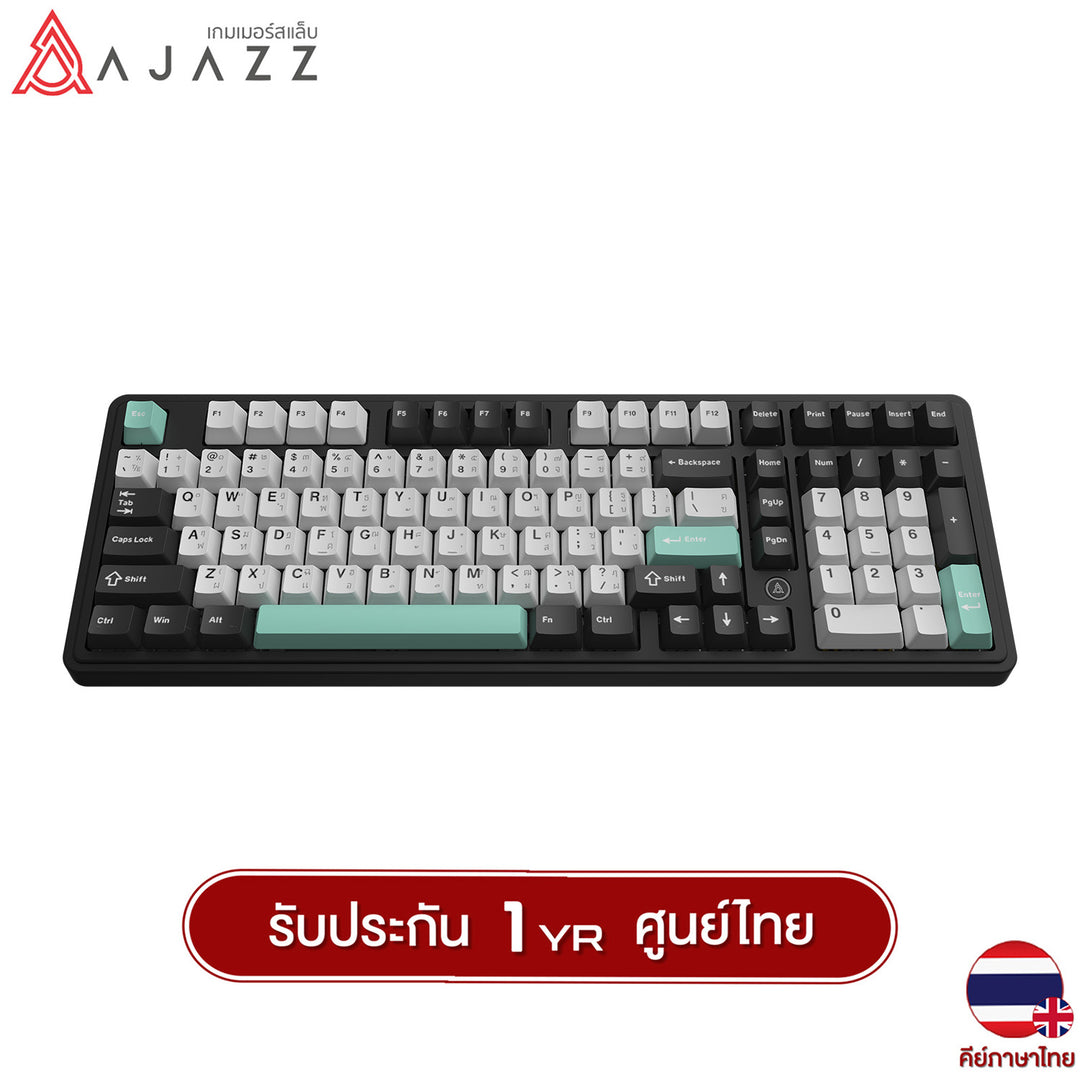 คีย์บอร์ดเกมมิ่ง Ajazz AK980 V2 Gasket Tri-Mod Mechanical Keyboard รับประกัน 1 ปี