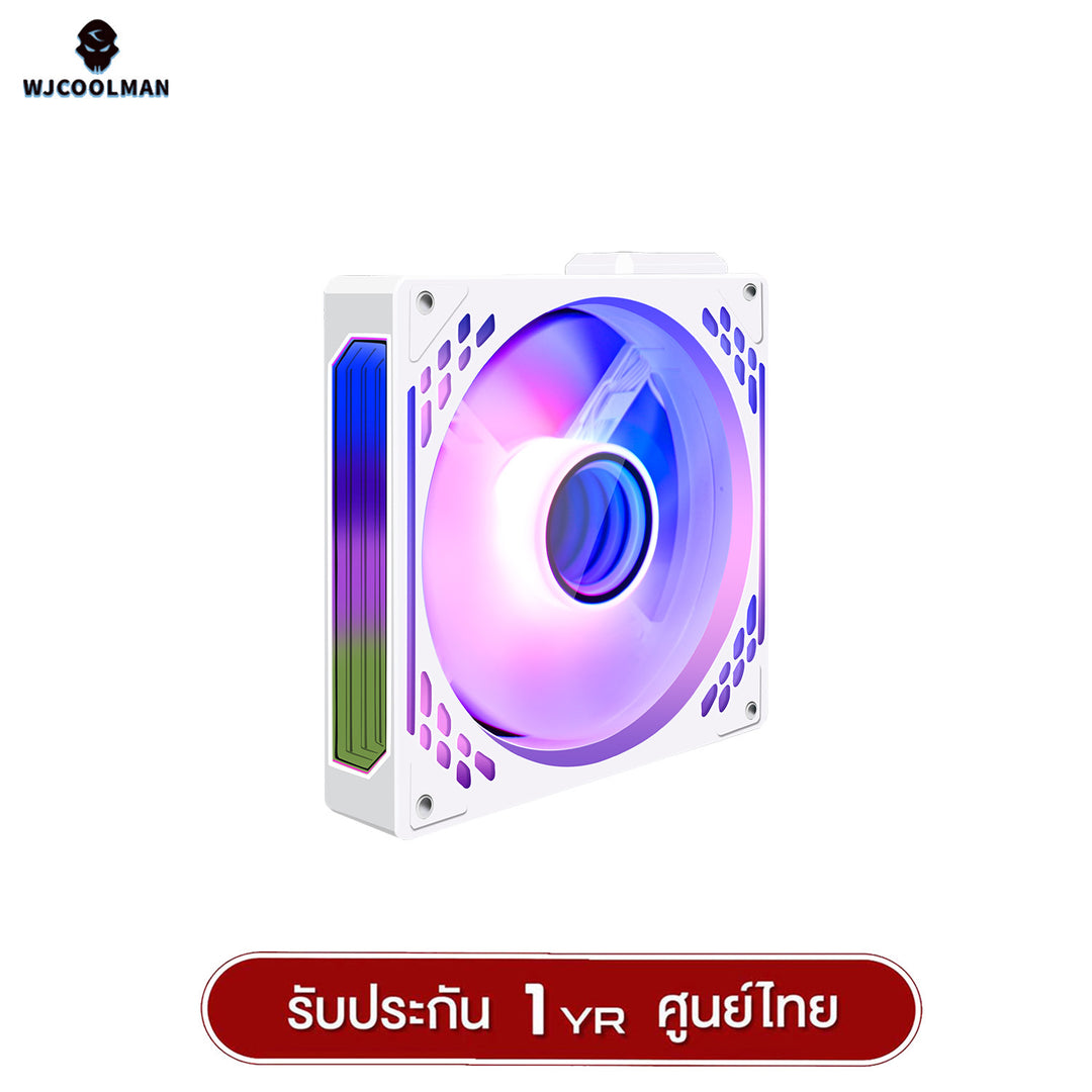 พัดลมระบายความร้อน WJCOOLMAN PathFinder Magnetic Stacking ARGB Block Fan รับประกัน 1 ปี