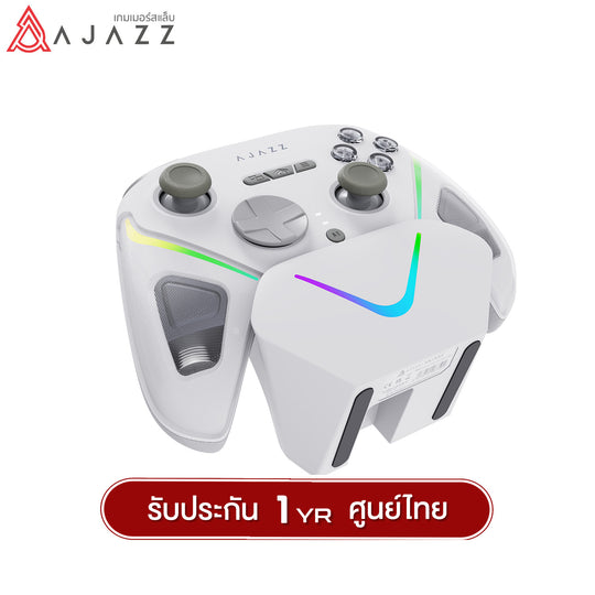 จอยเกมมิ่ง Ajazz GP100 / GP100SET Tri-Mod RGB Wireless Charging JoyStick รับประกัน 1 ปี